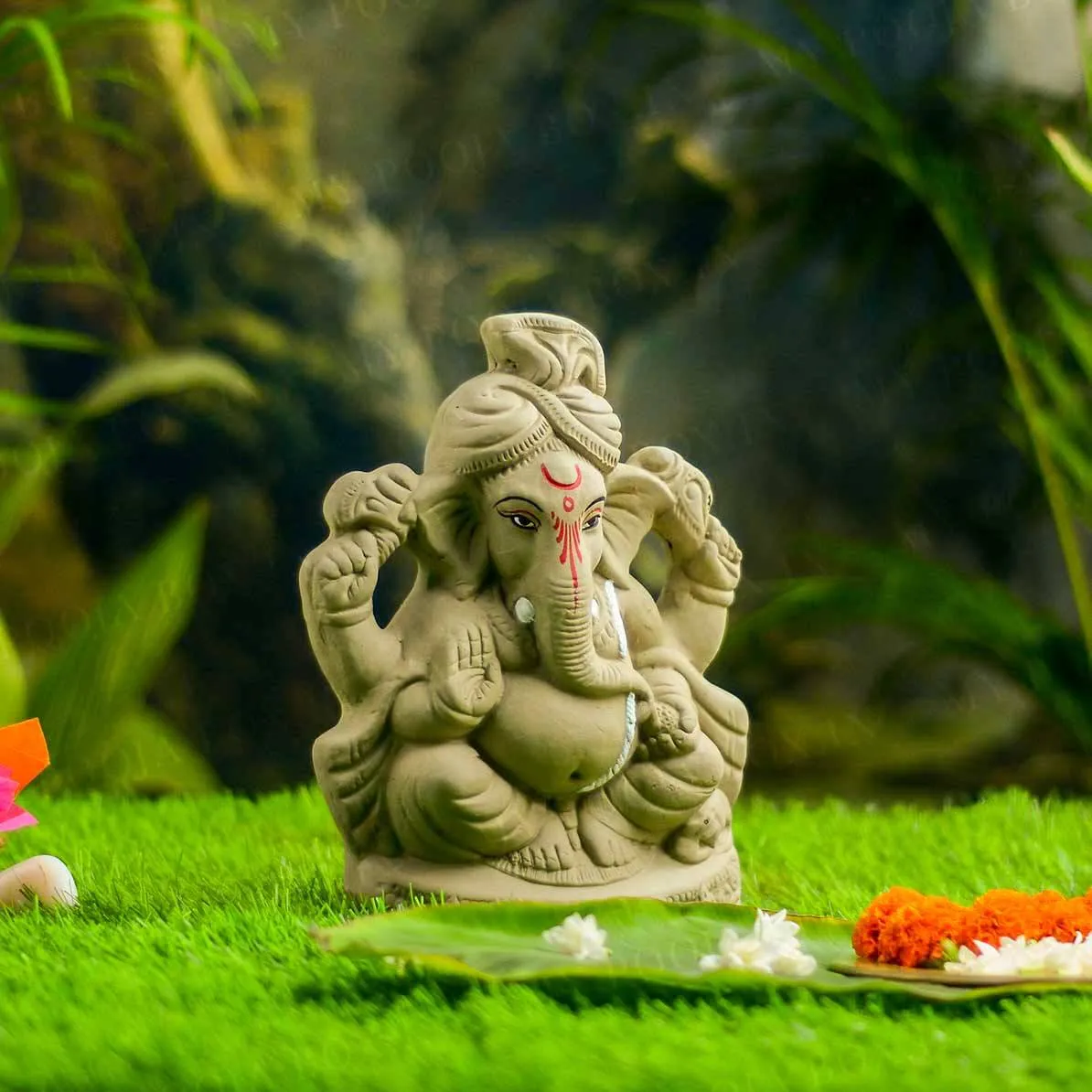 10INCH Mantreshaya Eco-Friendly Ganpati | Plant-A-Ganesha