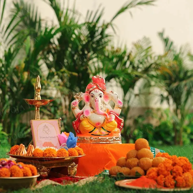 10INCH Mantreshaya Eco-Friendly Ganpati | Plant-A-Ganesha