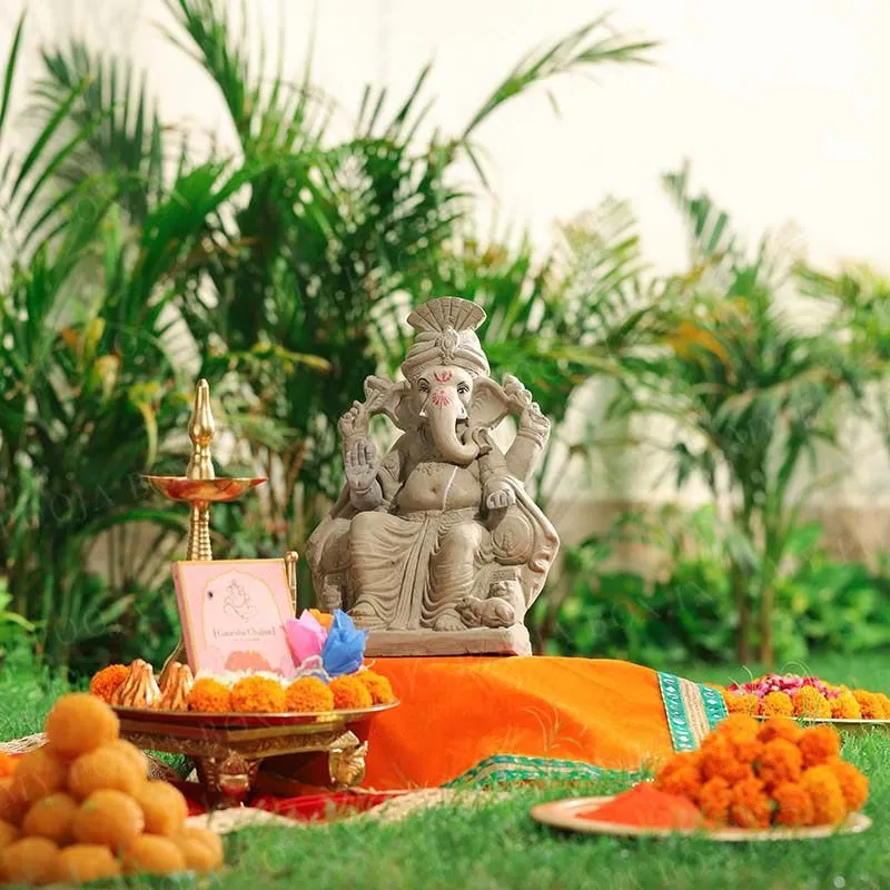 1.2FEET Siddhipriya Eco-Friendly Ganpati | Plant-A-Ganesha