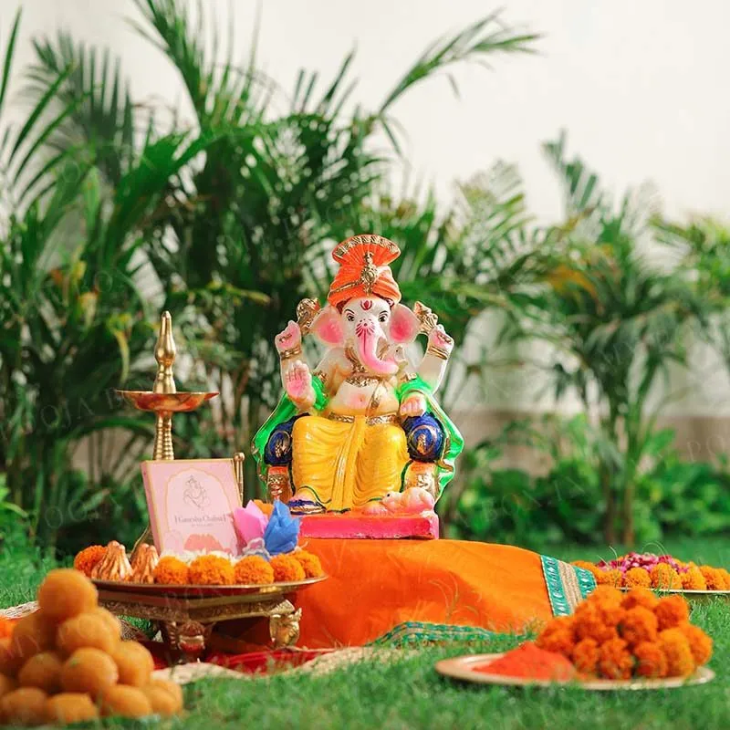 1.2FEET Siddhipriya Eco-Friendly Ganpati | Plant-A-Ganesha