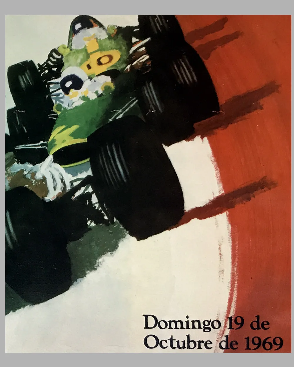 1969 VIII Gran Premio de Mexico Original Poster