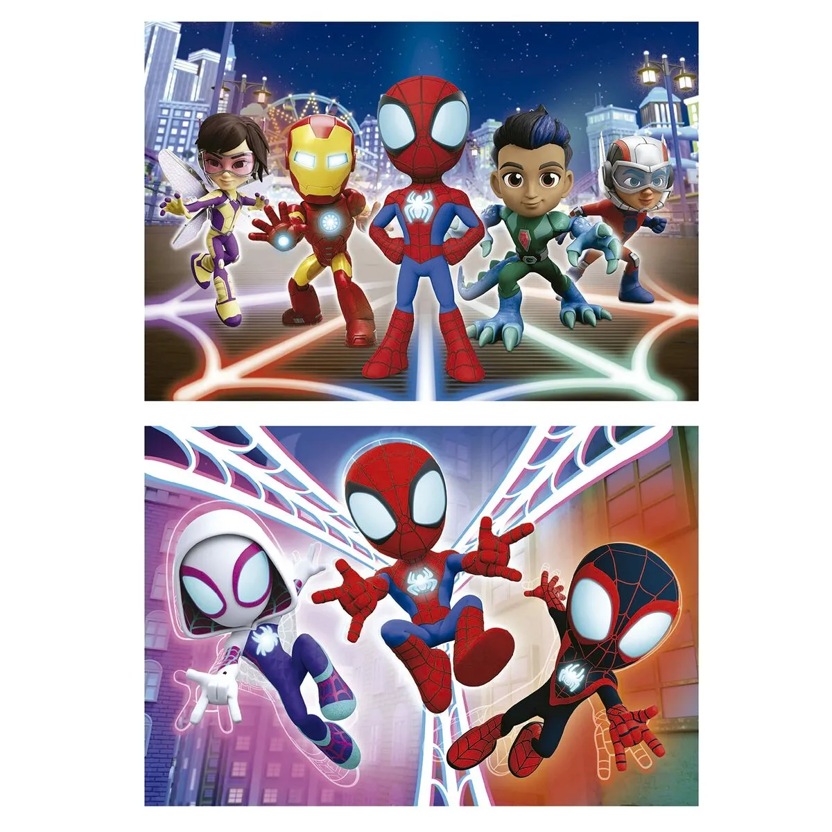 2-Puzzle Set Spidey & His Amazing Friends 16 Pieces Duo