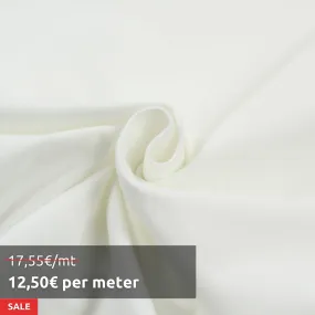 3,4 Mts Roll - Recycled Polyester Stretch Punto Roma (Off White) - OFFER: 12,50€/MT