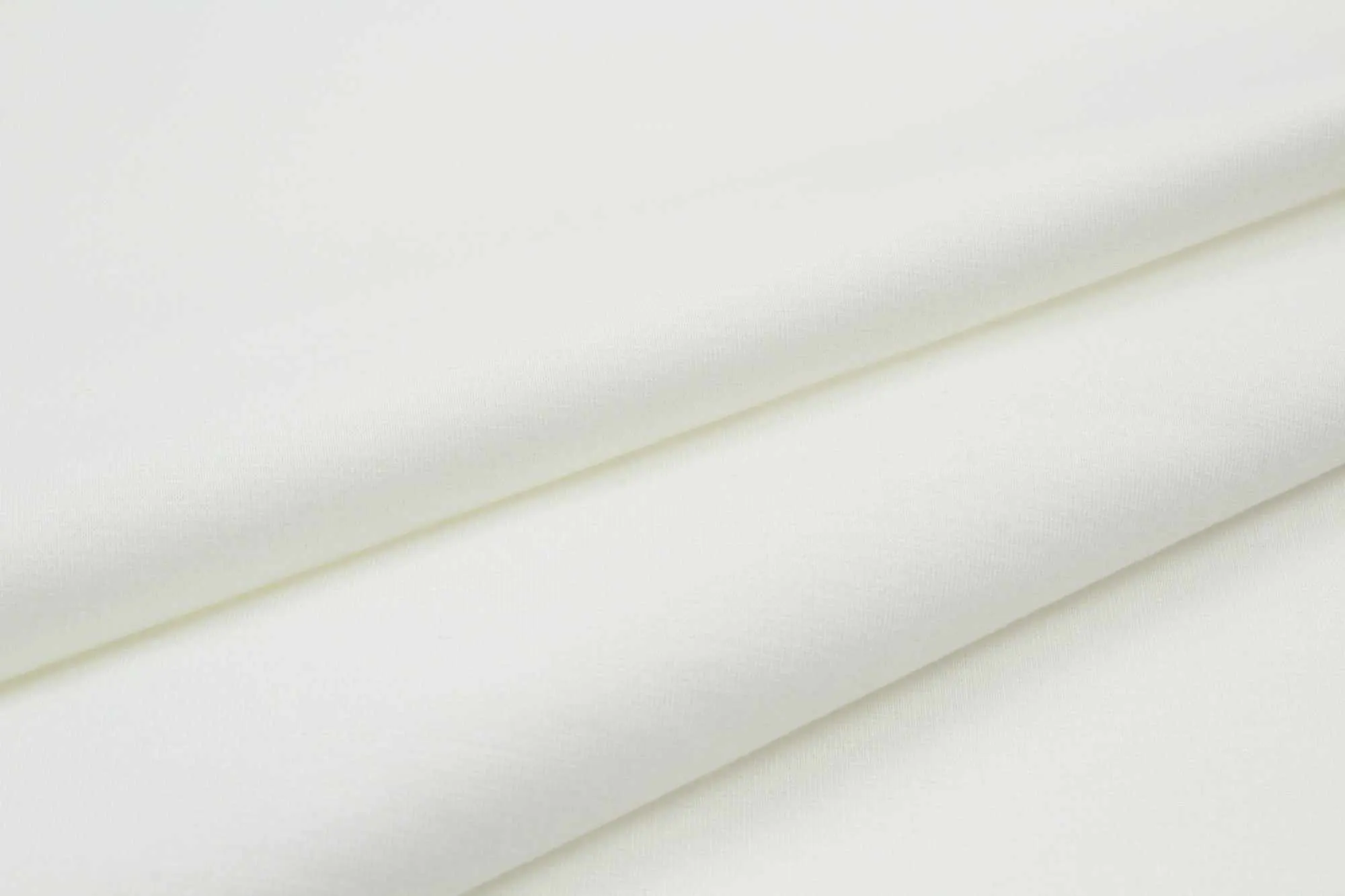 3,4 Mts Roll - Recycled Polyester Stretch Punto Roma (Off White) - OFFER: 12,50€/MT