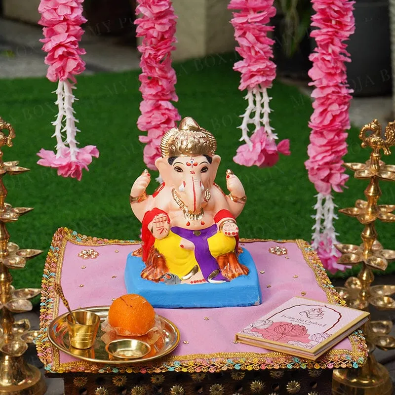 7INCH Eco-Friendly Shoorpakarna Ganesh | Plant-A-Ganesha