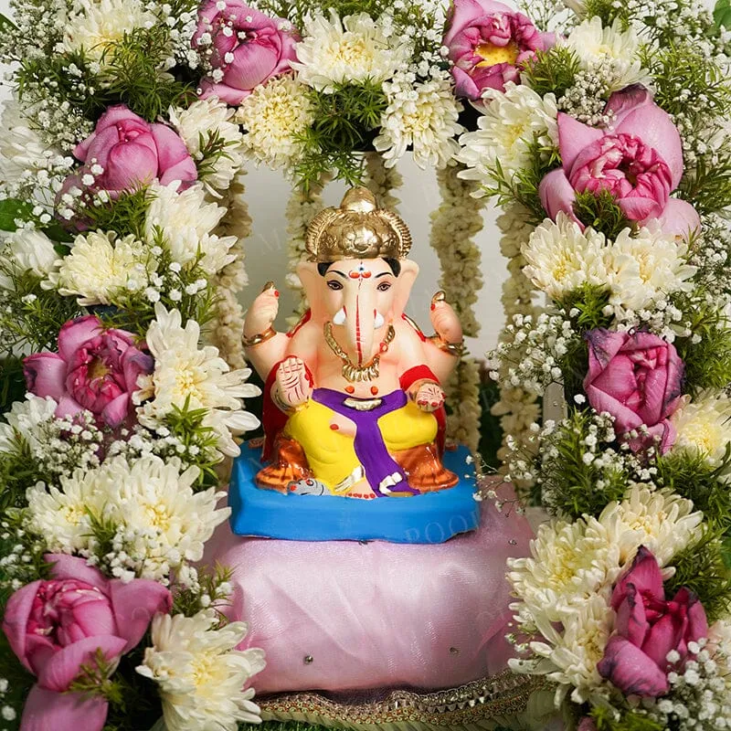 7INCH Eco-Friendly Shoorpakarna Ganesh | Plant-A-Ganesha