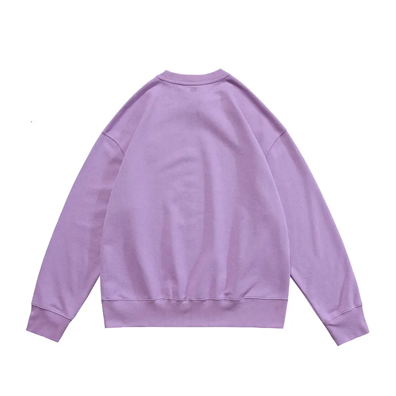 AMI Paris Ami de Coeur logo Crewneck - Purple