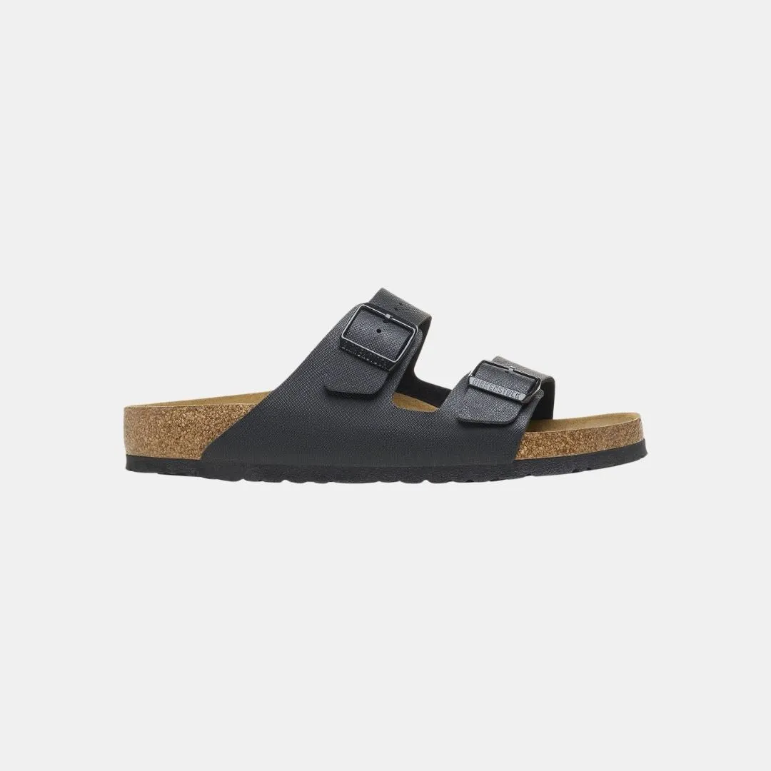 Birkenstock Arizona Birko Flor Regular Fit Men's Saffiano Black