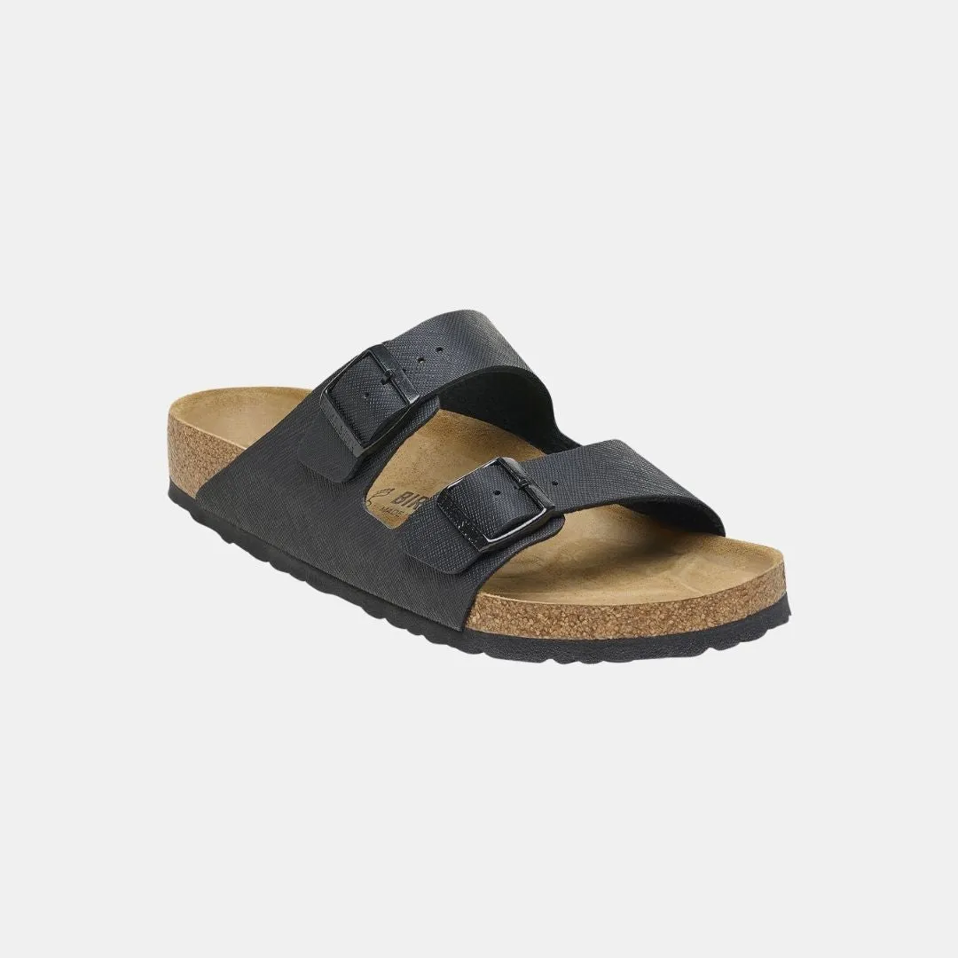 Birkenstock Arizona Birko Flor Regular Fit Men's Saffiano Black