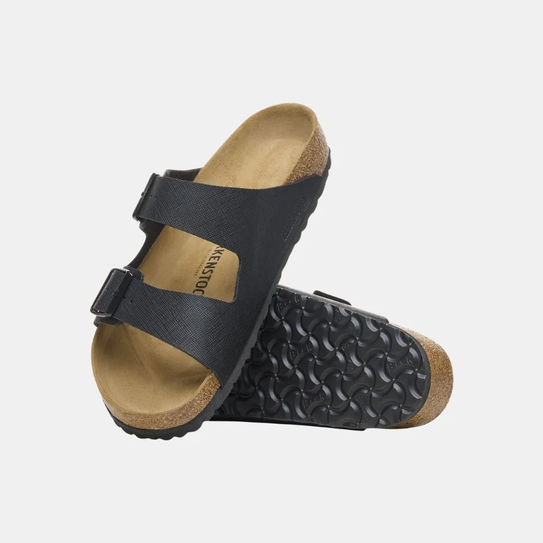 Birkenstock Arizona Birko Flor Regular Fit Men's Saffiano Black