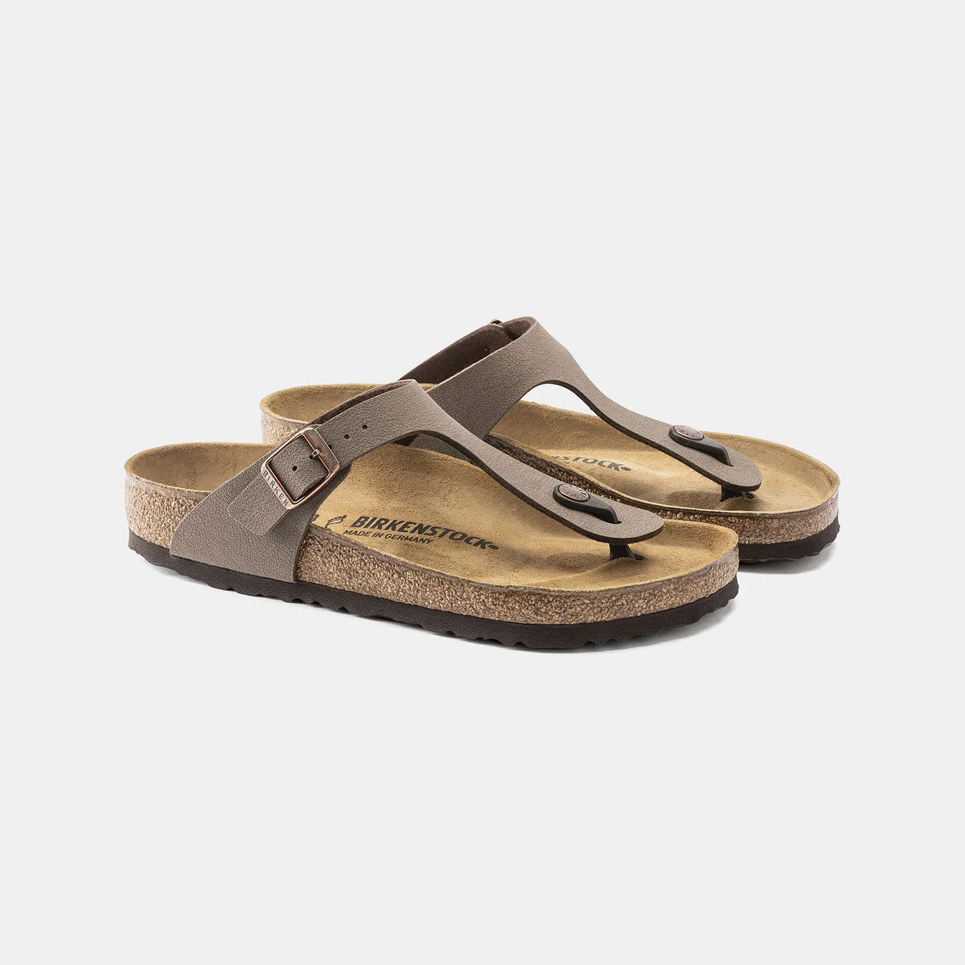 Birkenstock Gizeh Birko Flor Nubuck Regular Fit Unisex Mocca