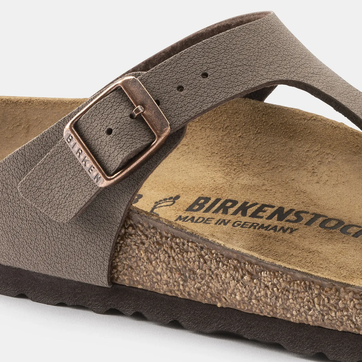 Birkenstock Gizeh Birko Flor Nubuck Regular Fit Unisex Mocca