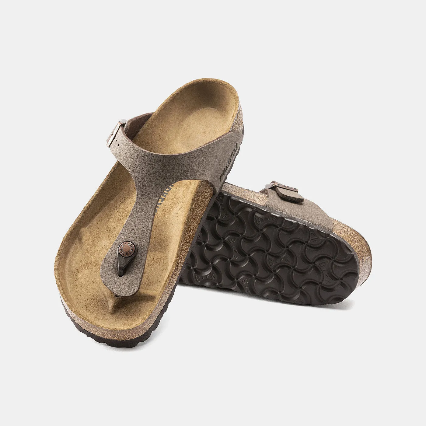 Birkenstock Gizeh Birko Flor Nubuck Regular Fit Unisex Mocca