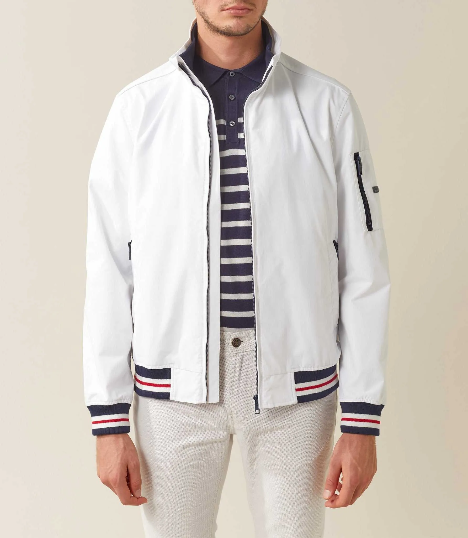 Blouson leger blanc "Kevin"