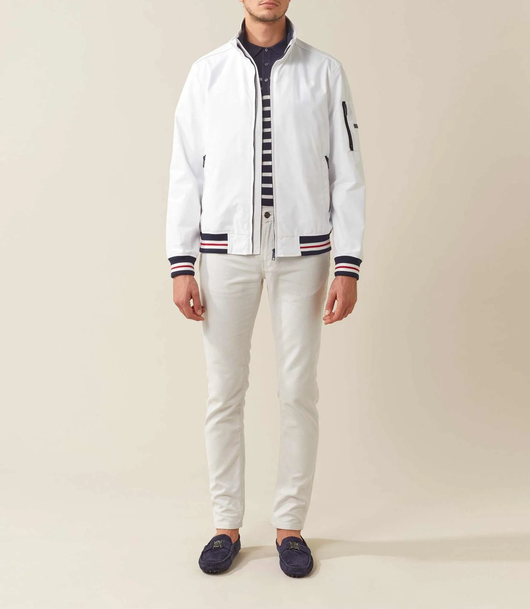 Blouson leger blanc "Kevin"