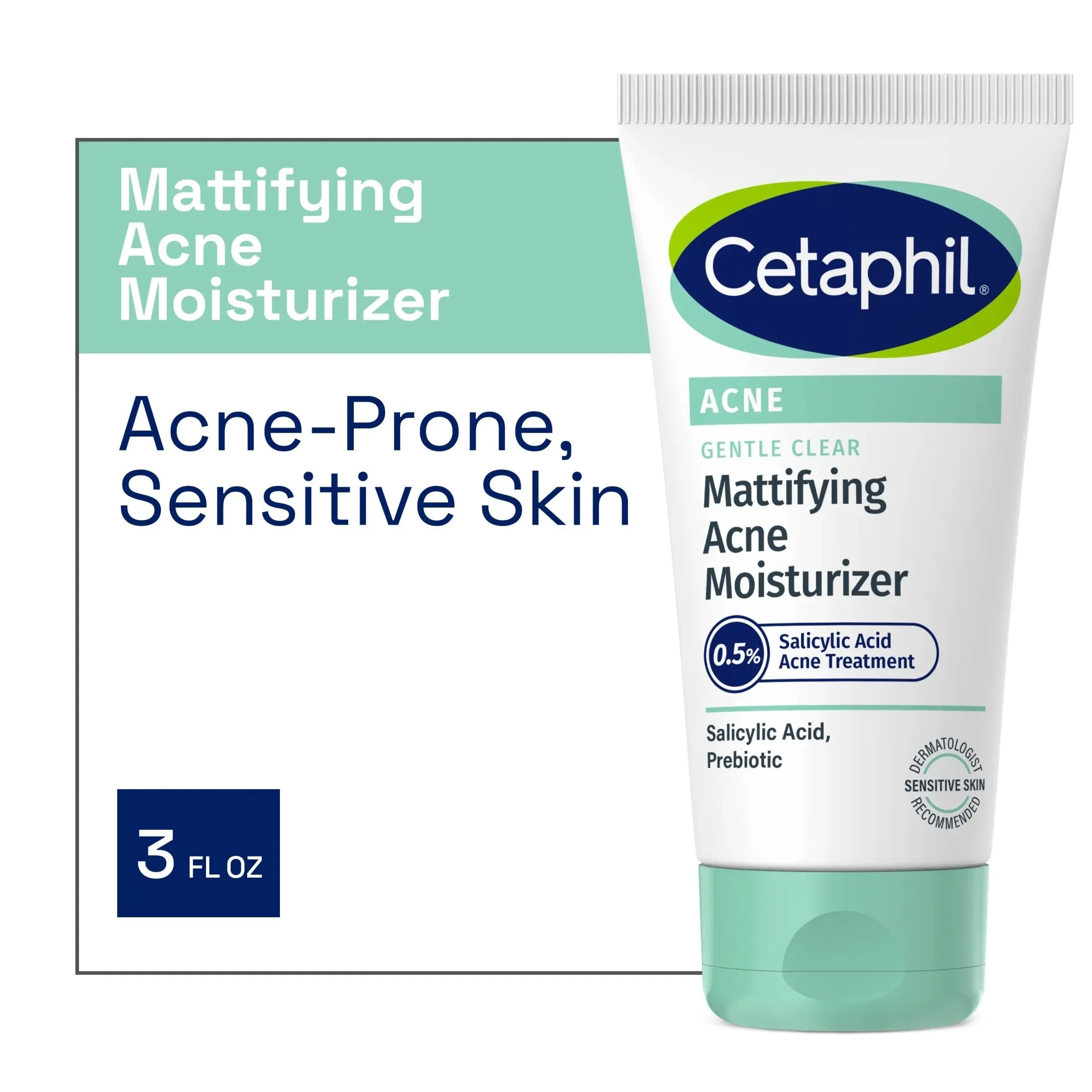 Cetaphil Gentle Clear Mattifying Acne Face Moisturizer - 3 oz