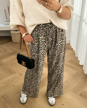 CHASE - Elastic Band Pantalon in Leopard