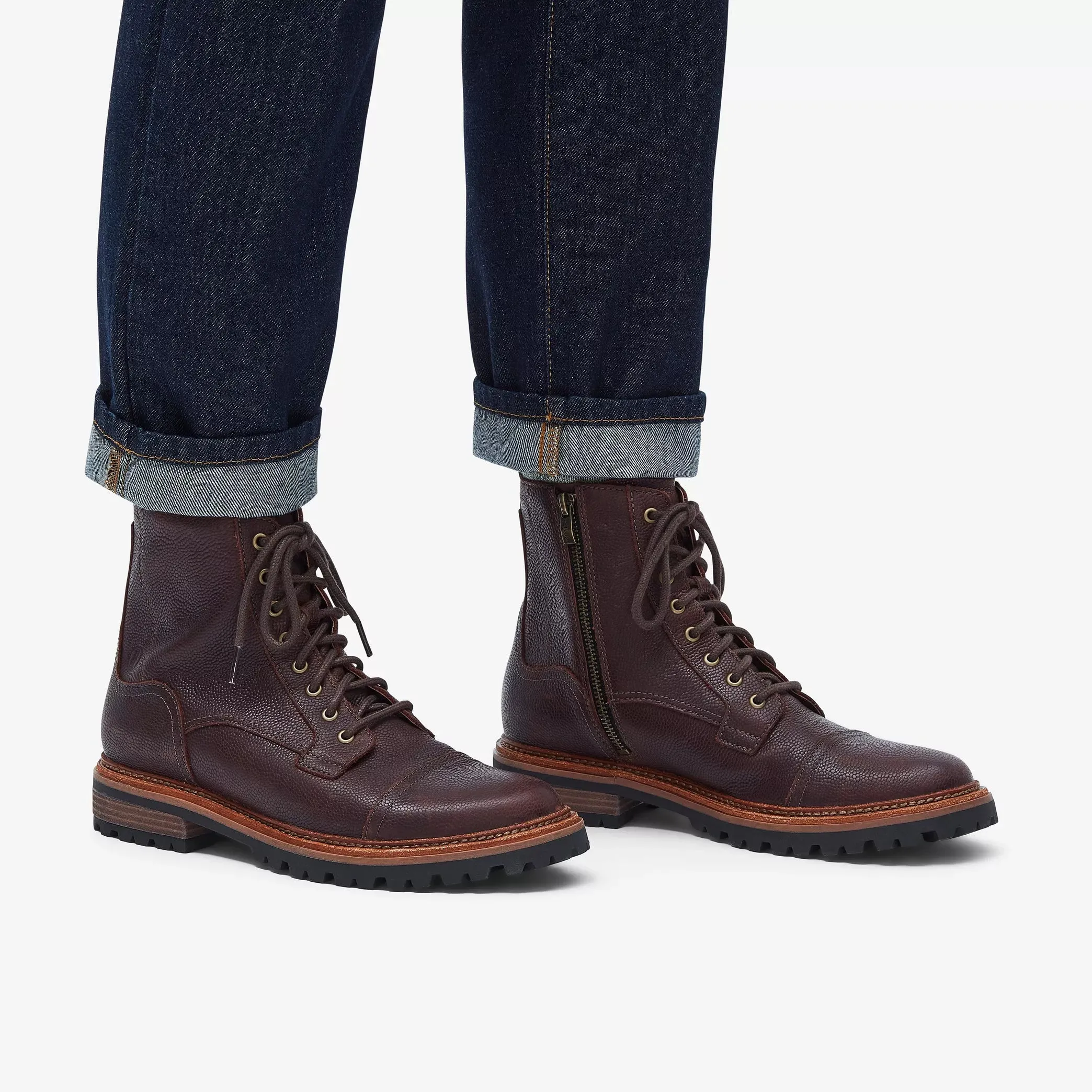 CLARKS | BOTAS HOMBRE | CLARKRIDGE HI BROWN SCOTCH GRAIN | MARRÓN