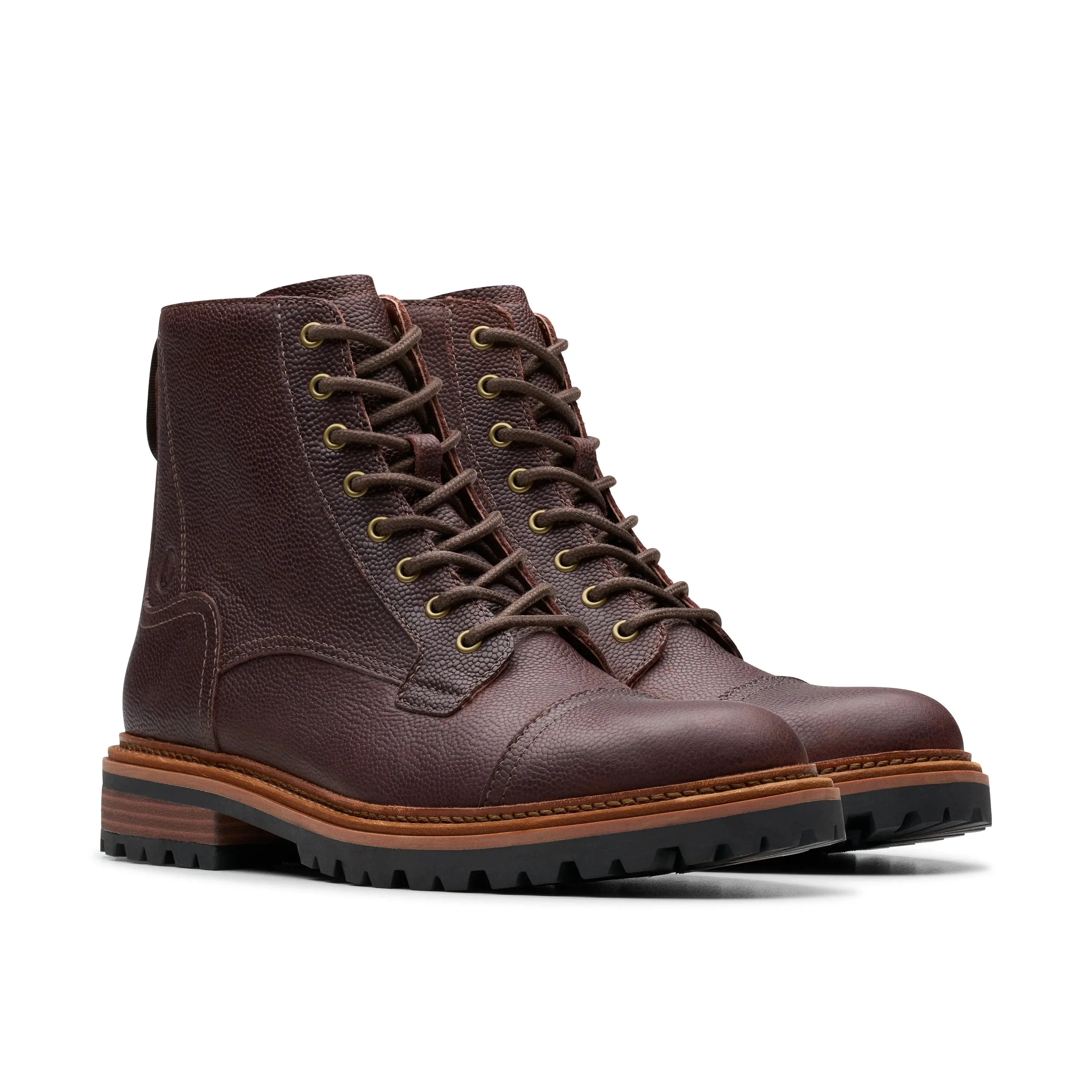 CLARKS | BOTAS HOMBRE | CLARKRIDGE HI BROWN SCOTCH GRAIN | MARRÓN