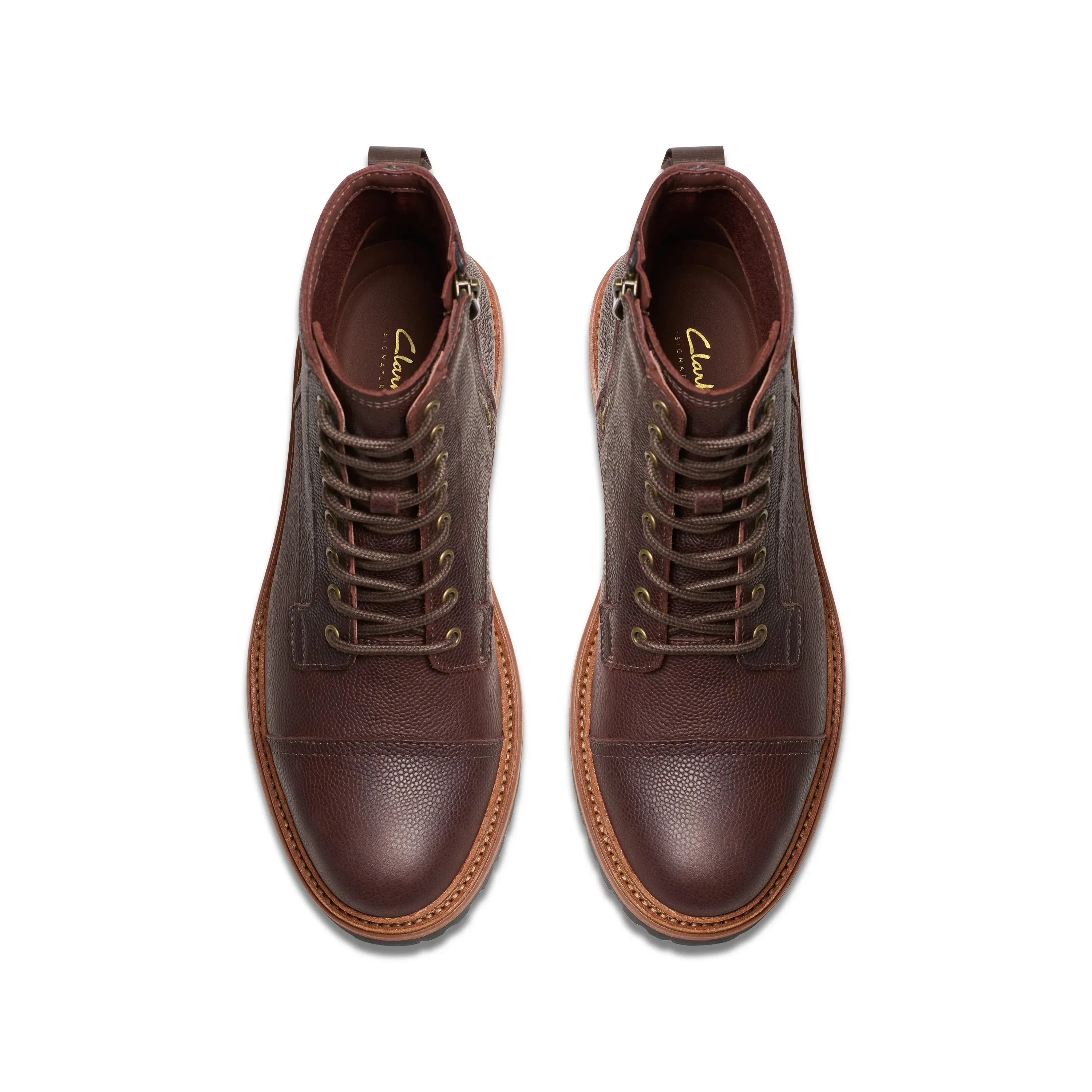 CLARKS | BOTAS HOMBRE | CLARKRIDGE HI BROWN SCOTCH GRAIN | MARRÓN