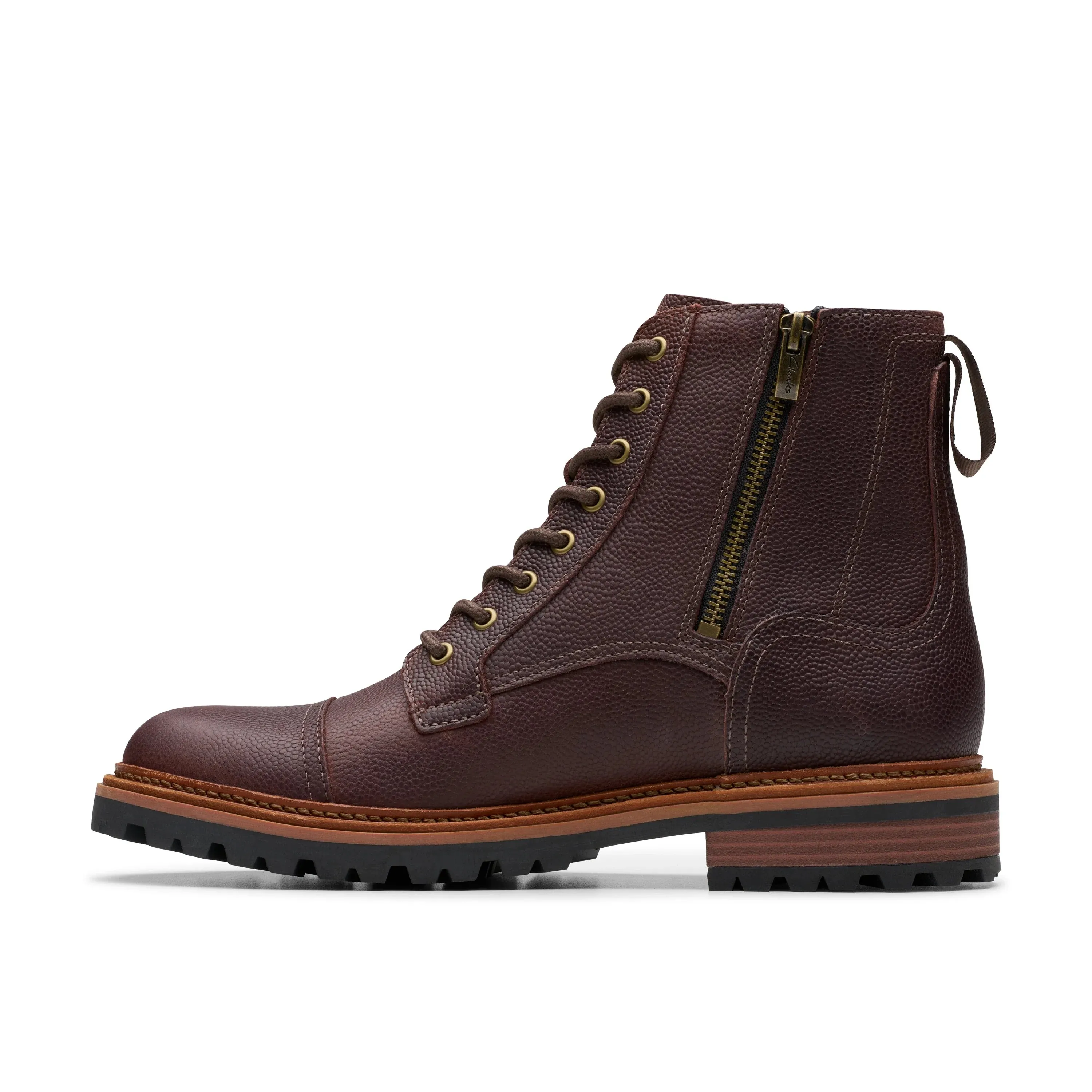 CLARKS | BOTAS HOMBRE | CLARKRIDGE HI BROWN SCOTCH GRAIN | MARRÓN