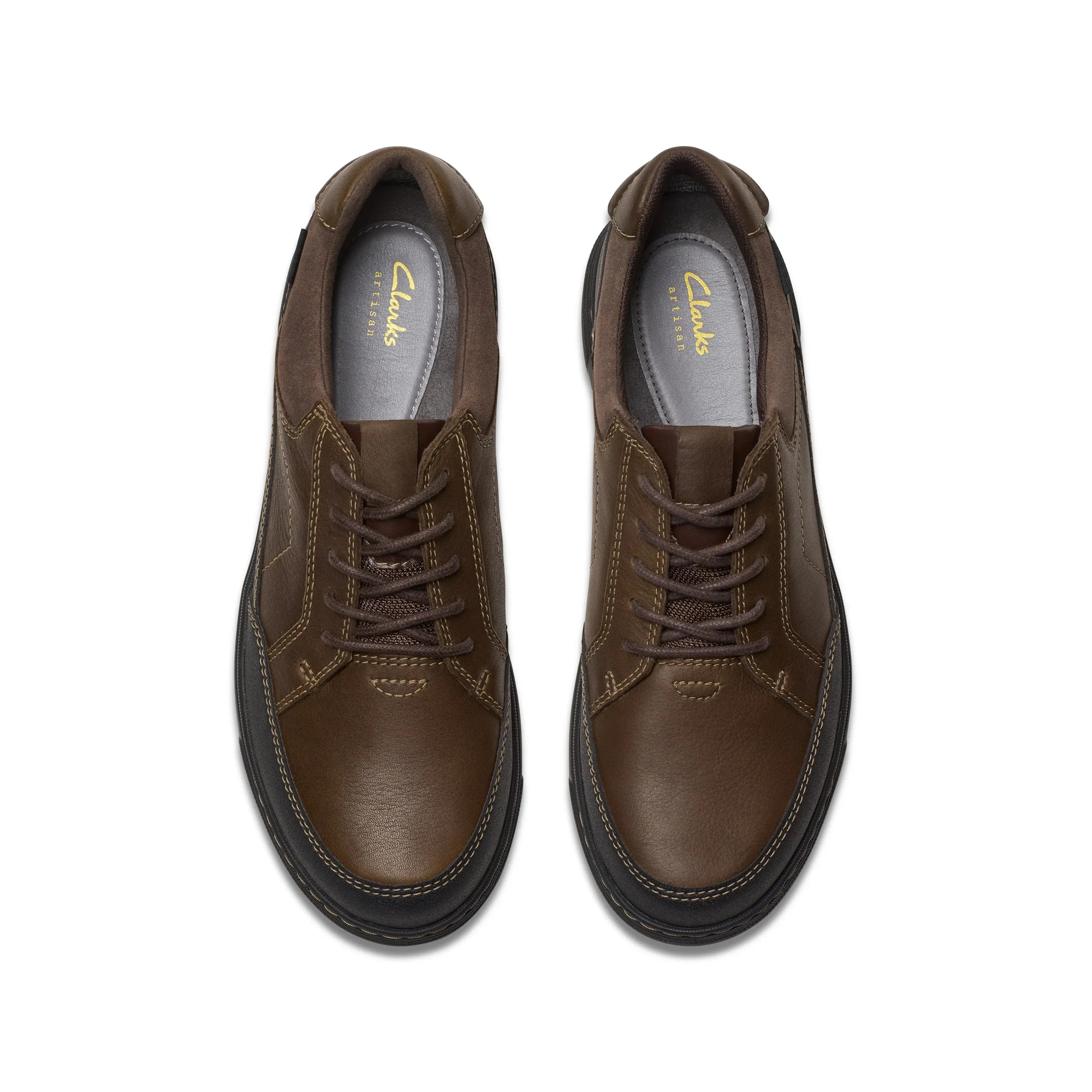 CLARKS | ZAPATOS CASUAL HOMBRE | MAPSTONE LO GTX DARK BROWN LEATHER | MARRÓN