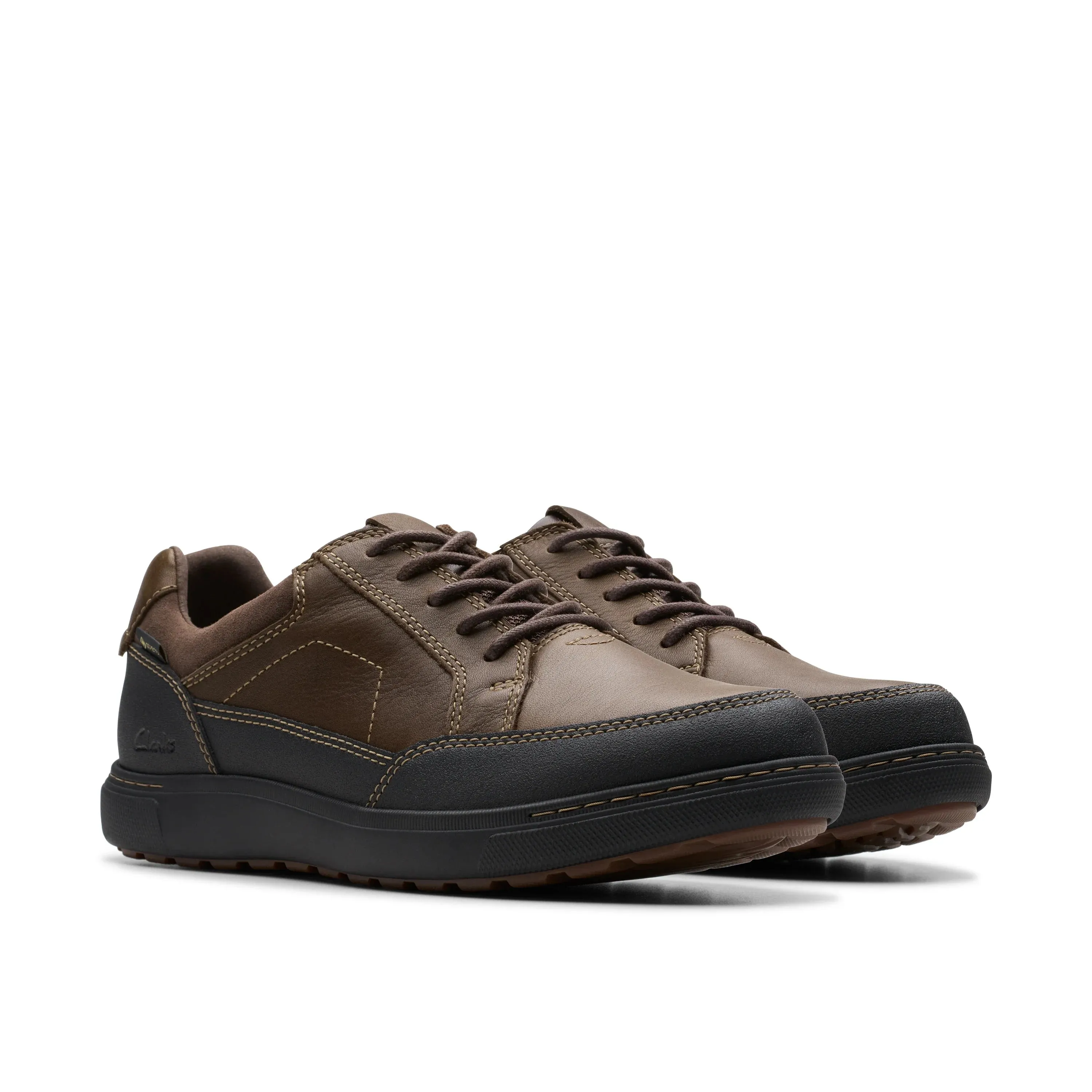 CLARKS | ZAPATOS CASUAL HOMBRE | MAPSTONE LO GTX DARK BROWN LEATHER | MARRÓN