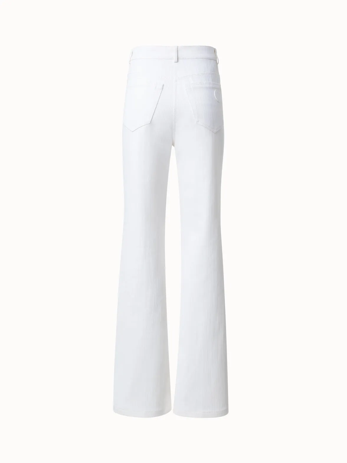 Cotton Stretch Denim Bootcut Pants