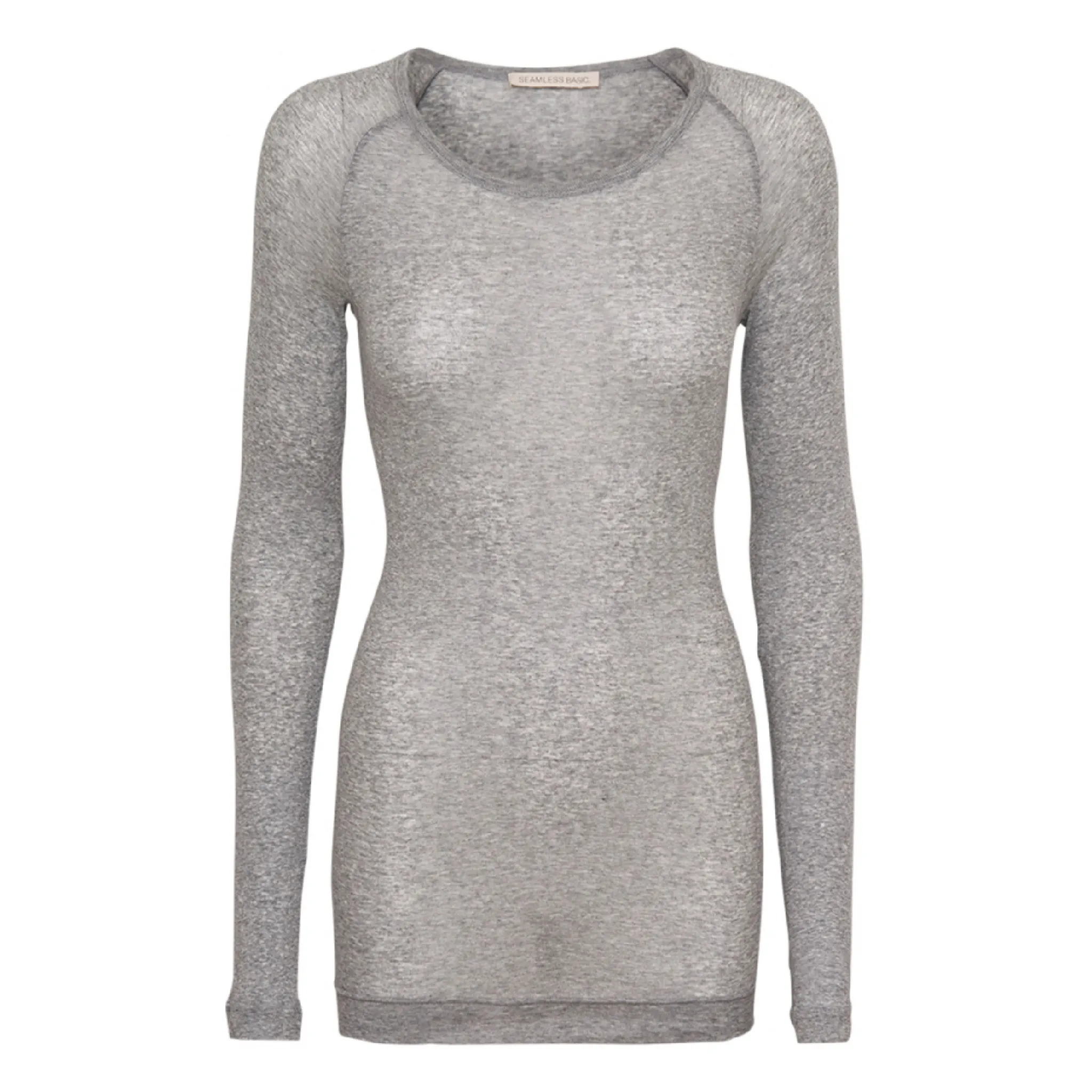 Elvira Bluse, Grey Melange