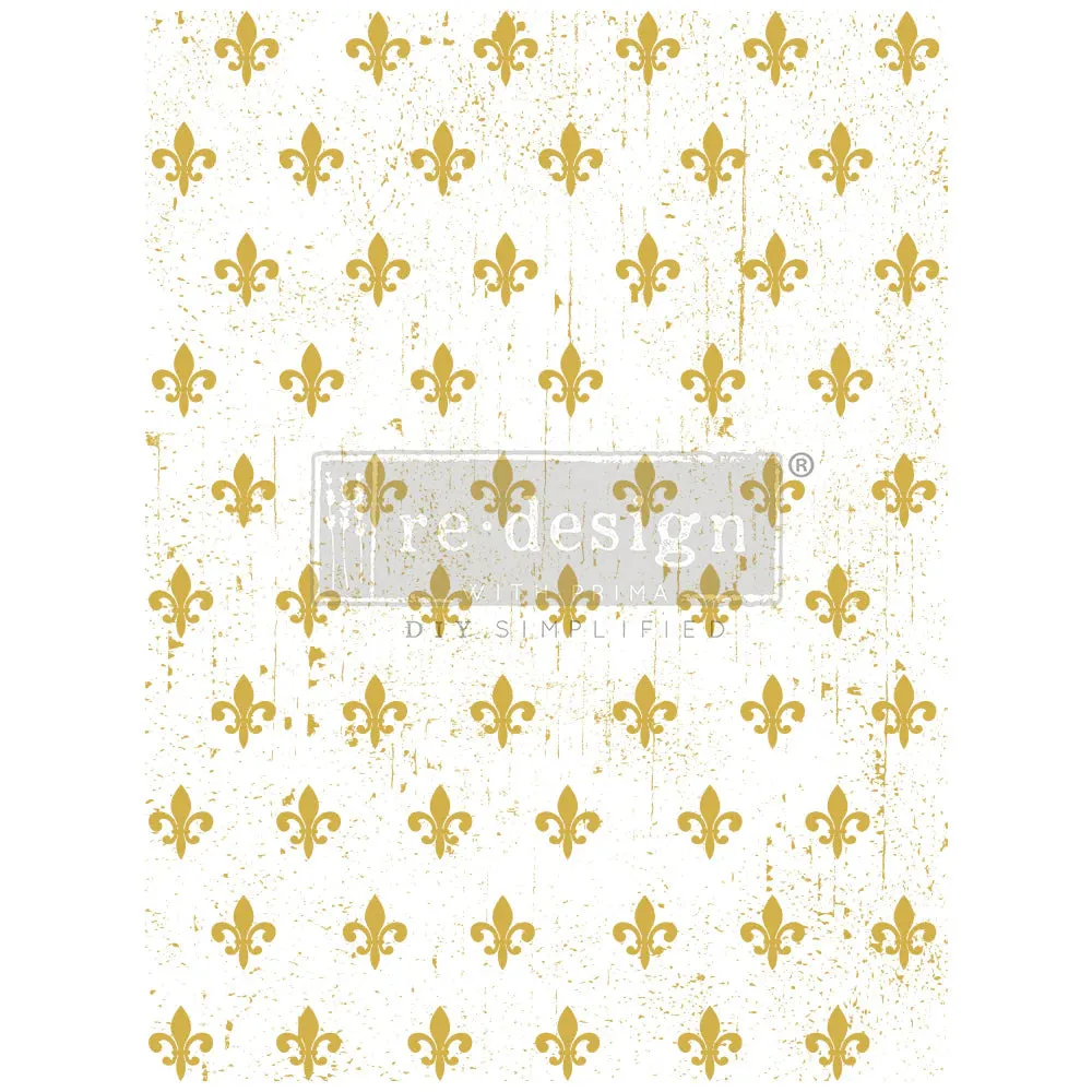 Fleur De Lis - Gold Foil - Redesign Decor Transfer