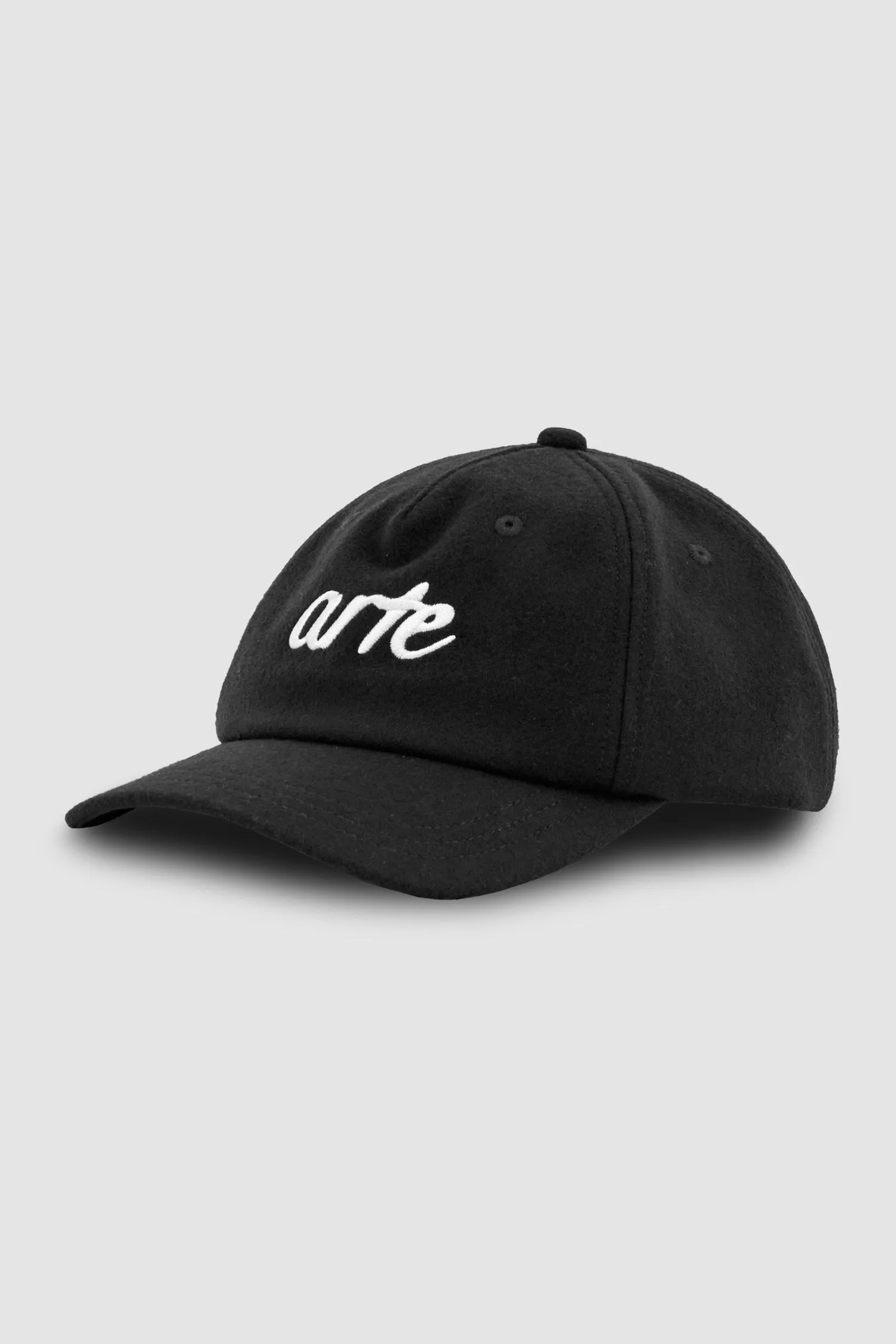 FRONT LOGO EMBROIDERY CAP BLACK