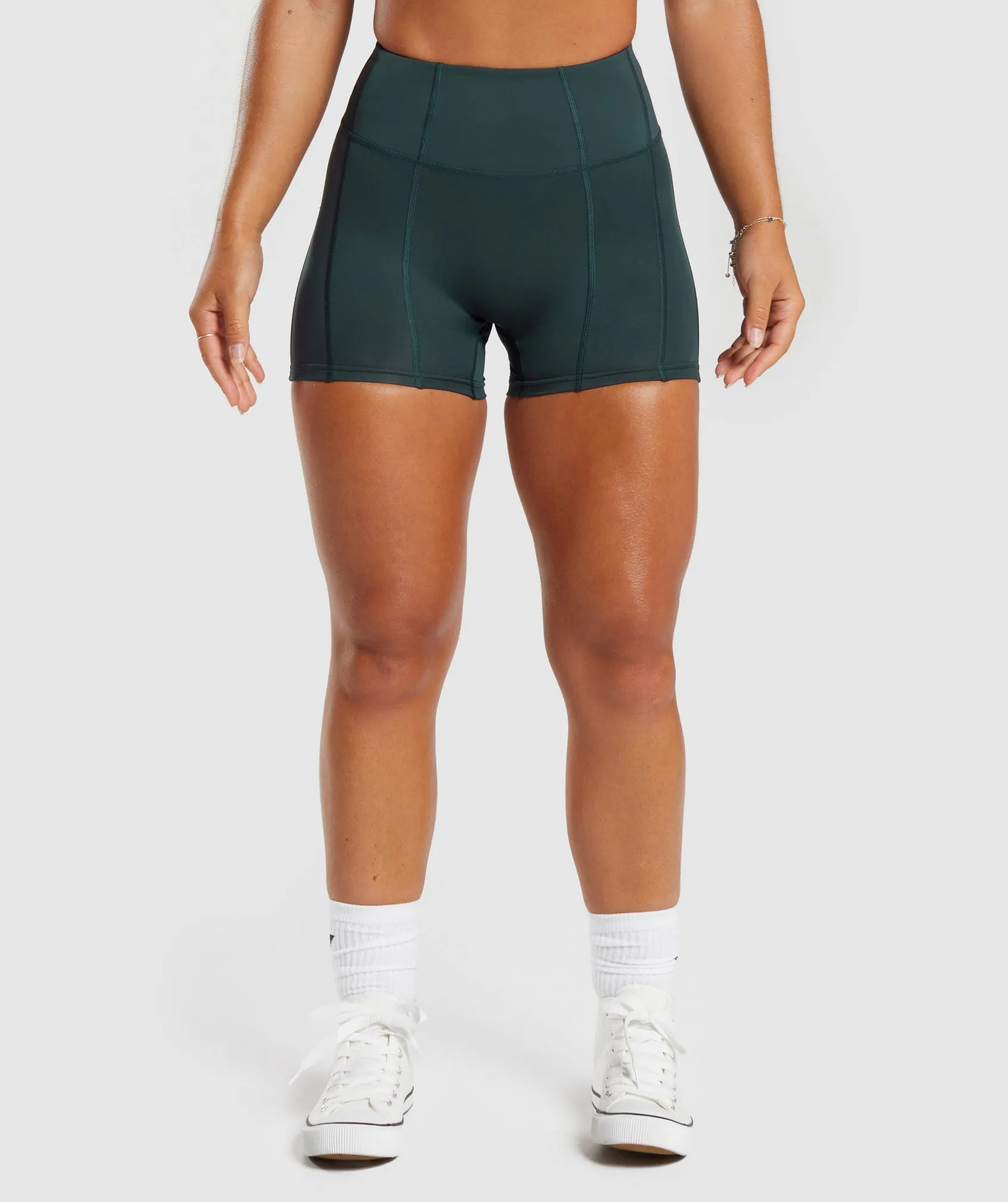 GS Power High Rise Shorts - Darkest Teal