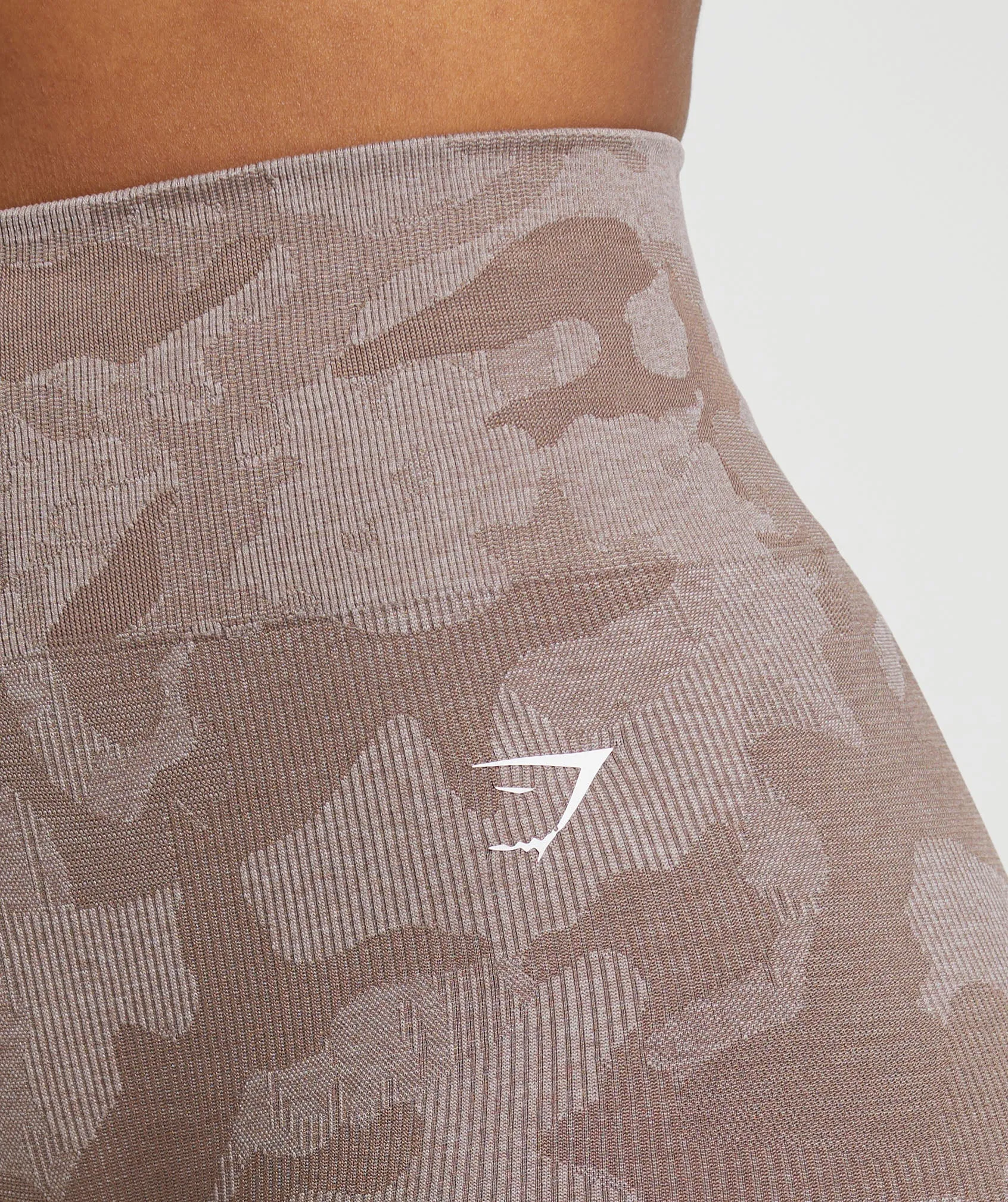 Gymshark Adapt Camo Seamless Shorts - Mocha Mauve/Stone Pink