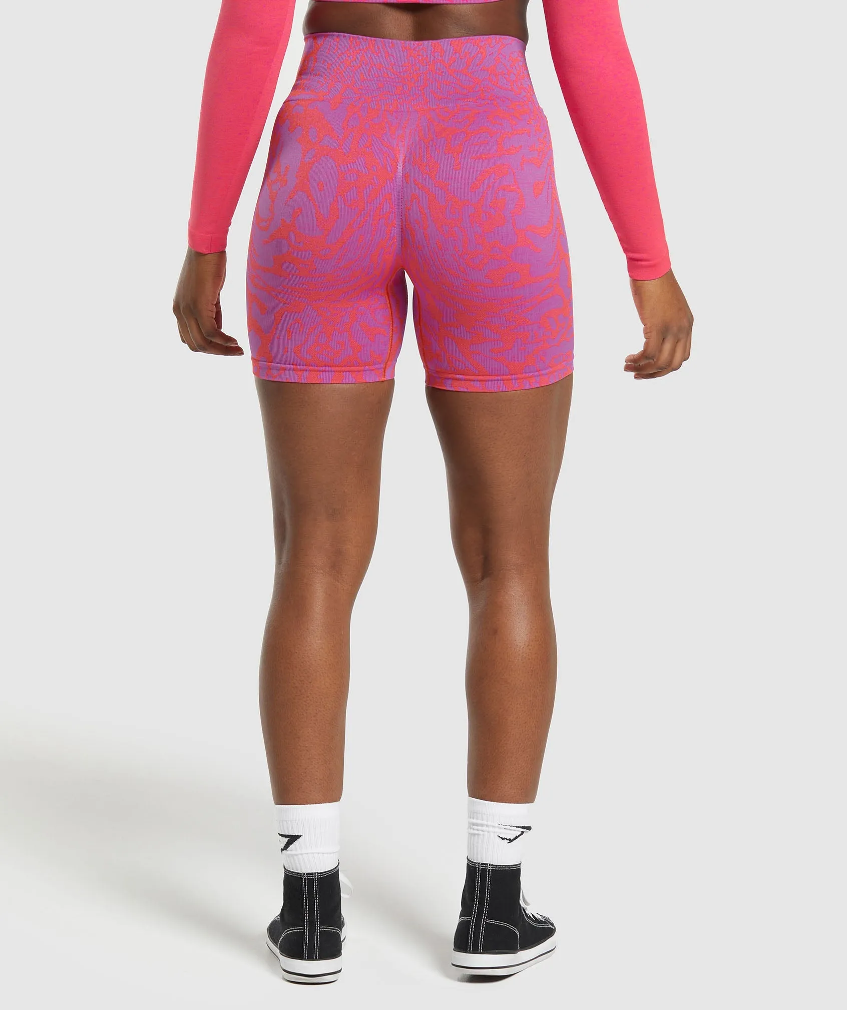 Gymshark Adapt Safari Tight Shorts - Shelly Pink/Fly Coral