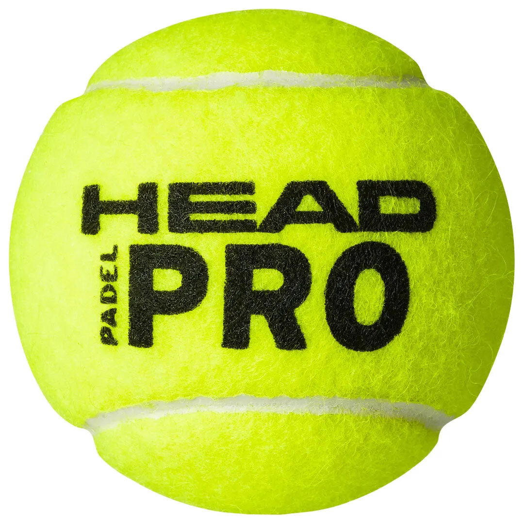 Head Pro Padel Balls - Tube Of 3