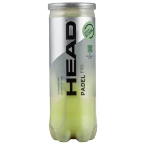 Head Pro Padel Balls - Tube Of 3