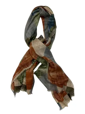 Hemley - Foulard à carreaux de viscose et coton