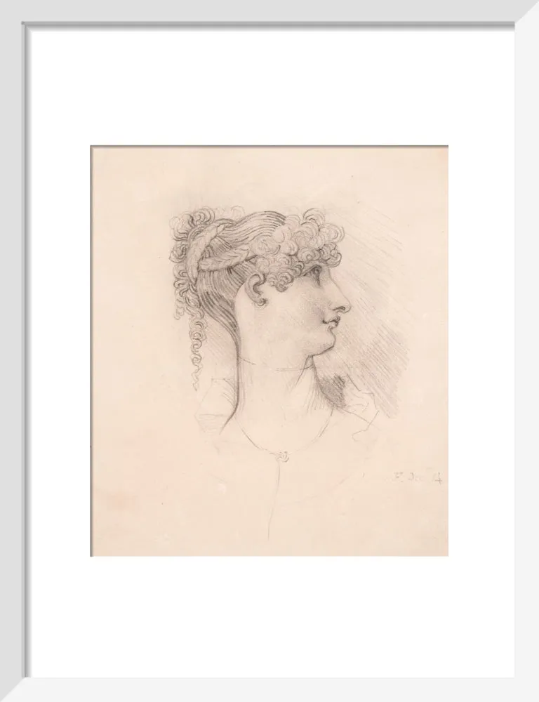 Henry Fuseli, Lavinia de Irujo in profile, facing right