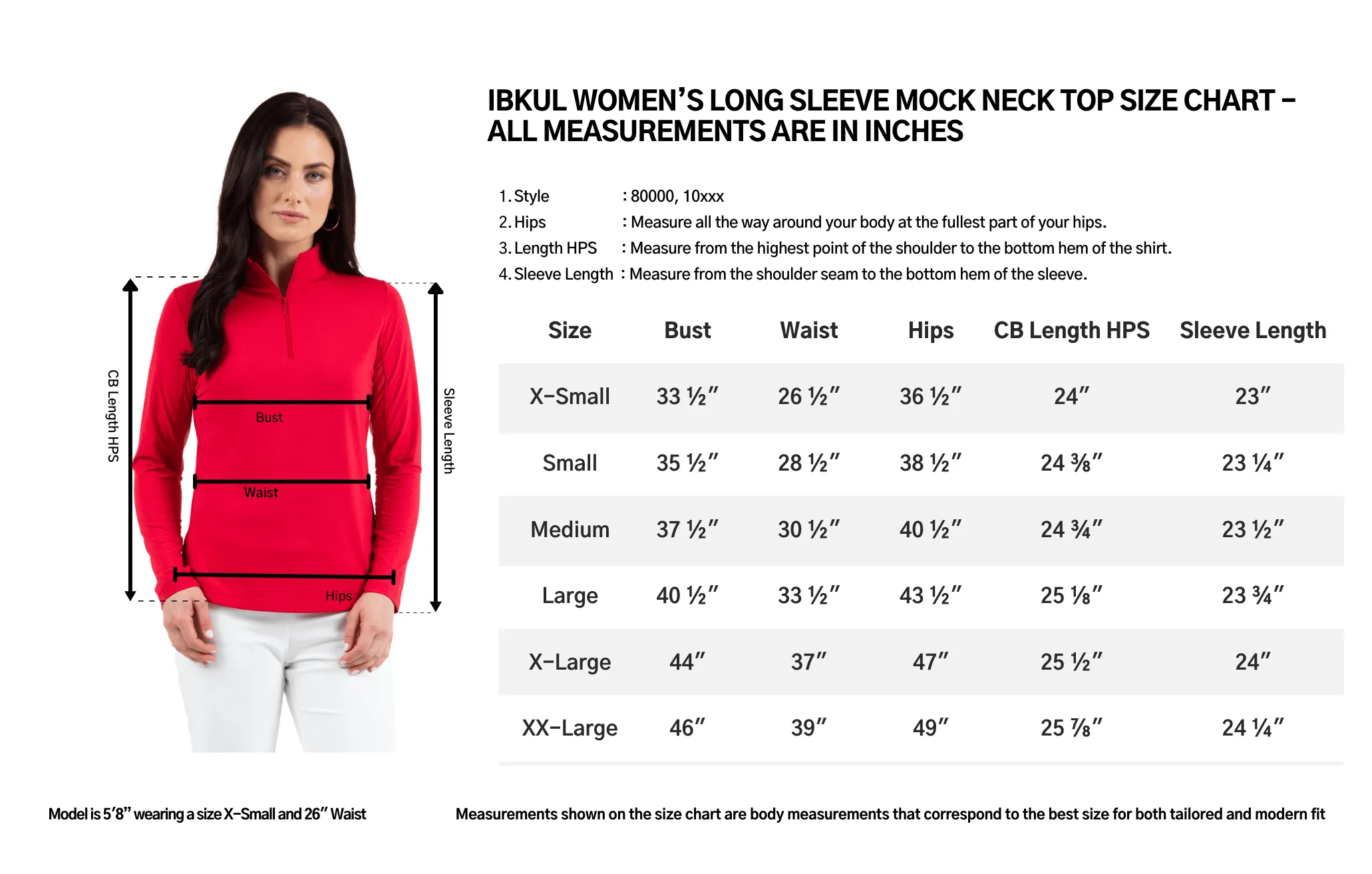 Ibkül - Long Sleeve Mock Neck - 80000