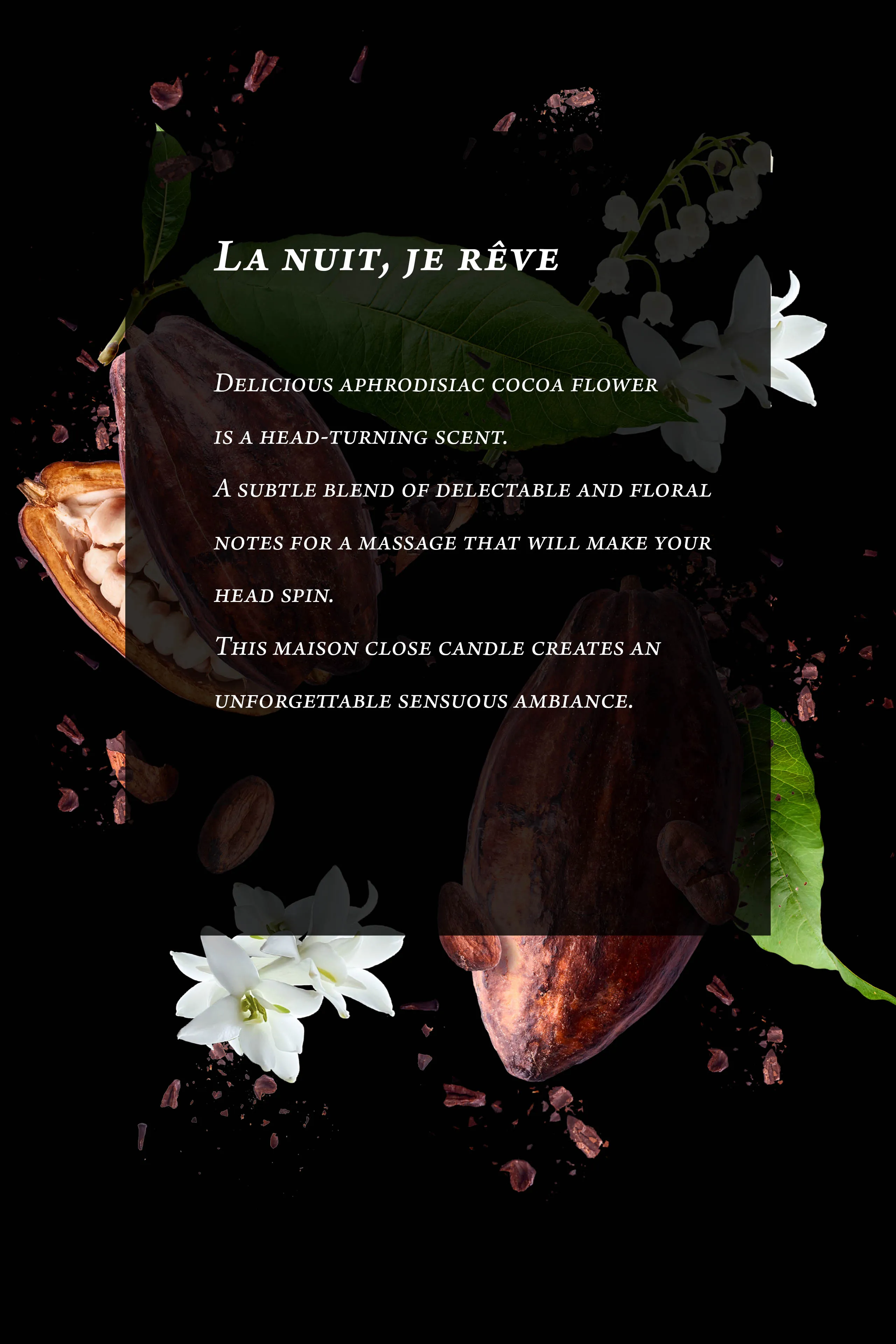 Massage Candle - La nuit, je rêve - Cocoa blossom