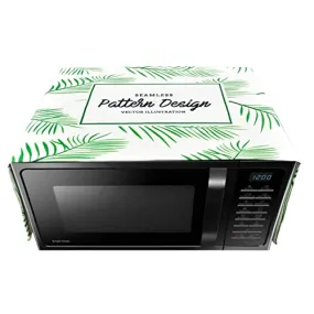 Microwave/Oven Top Cotton Cover (FABKUC) | Green Cover Stand Out