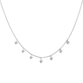 Mini Polar Stars Silver Necklace