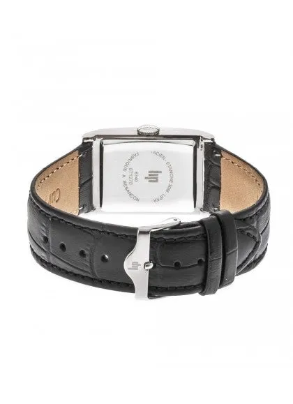 Montre Lip - Churchill T24 bracelet cuir noir