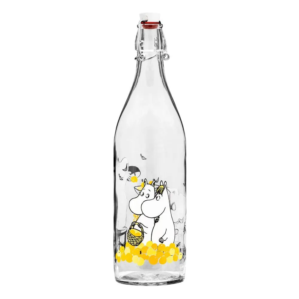 Moomin Fruits Glass Bottle 1 L - Muurla