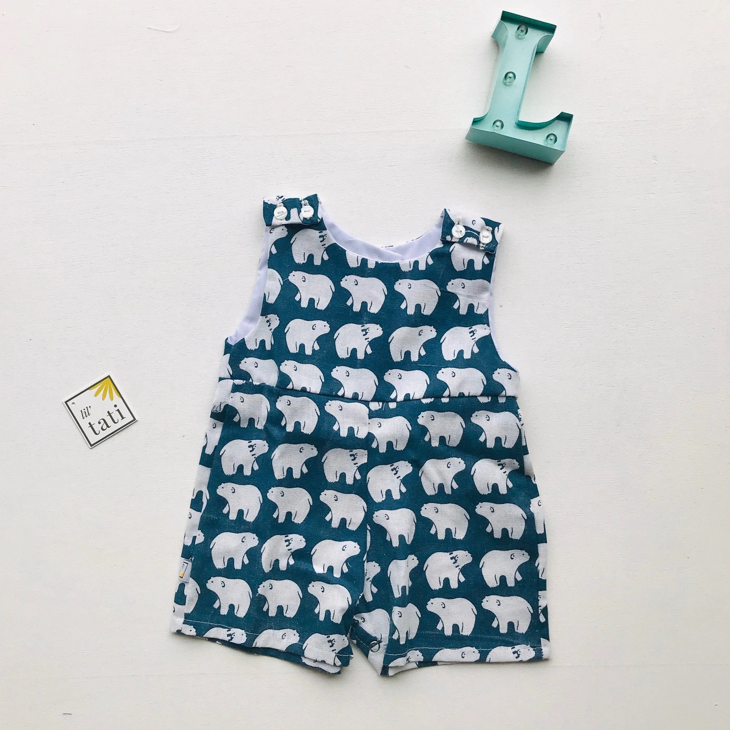 Oak Playsuit in Polar Bear