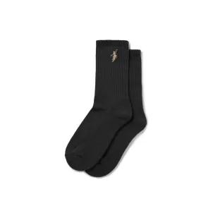 Rib Socks | No Comply - Black / Brown