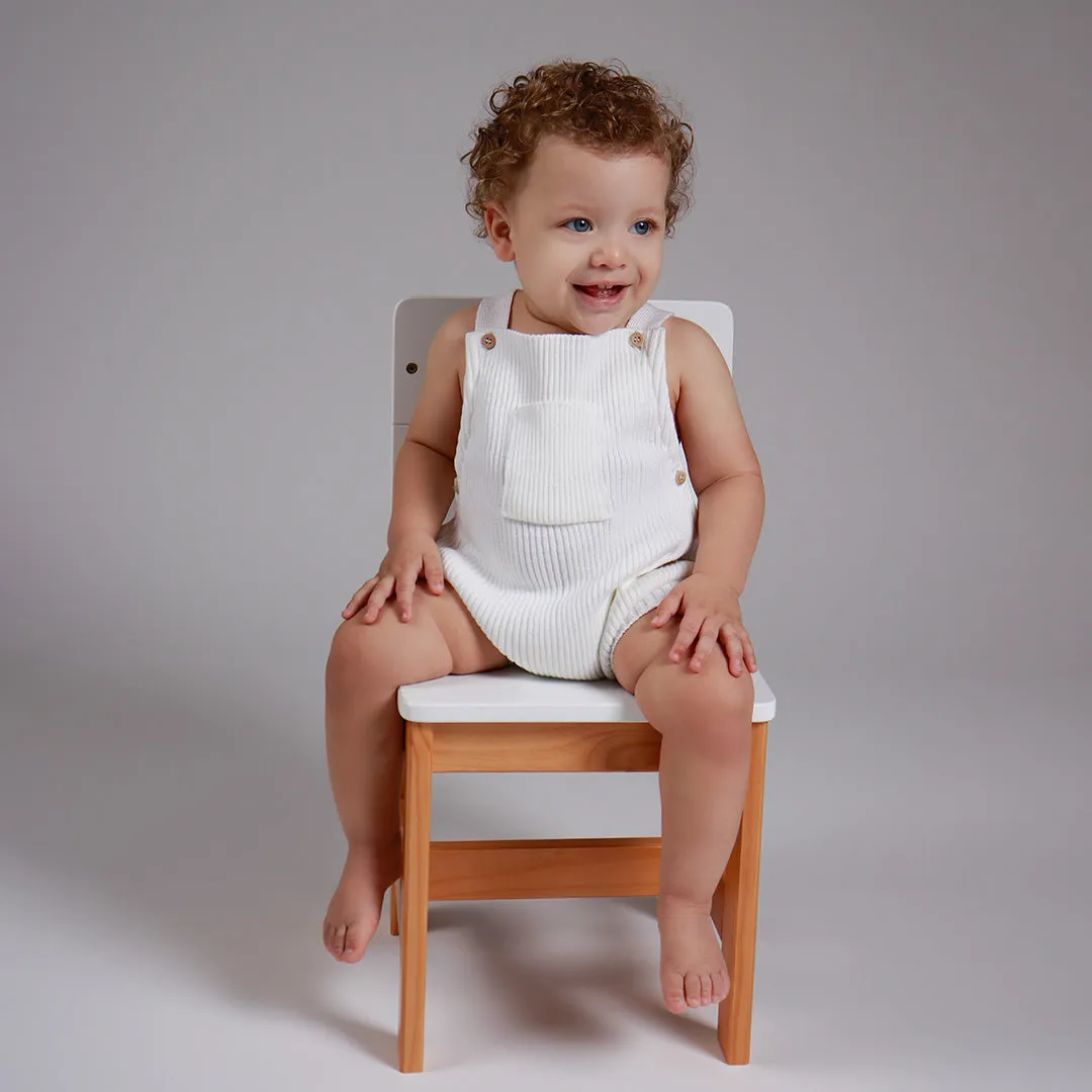 Romper em Tricot Canelado Milk -  Bebê e Infantil