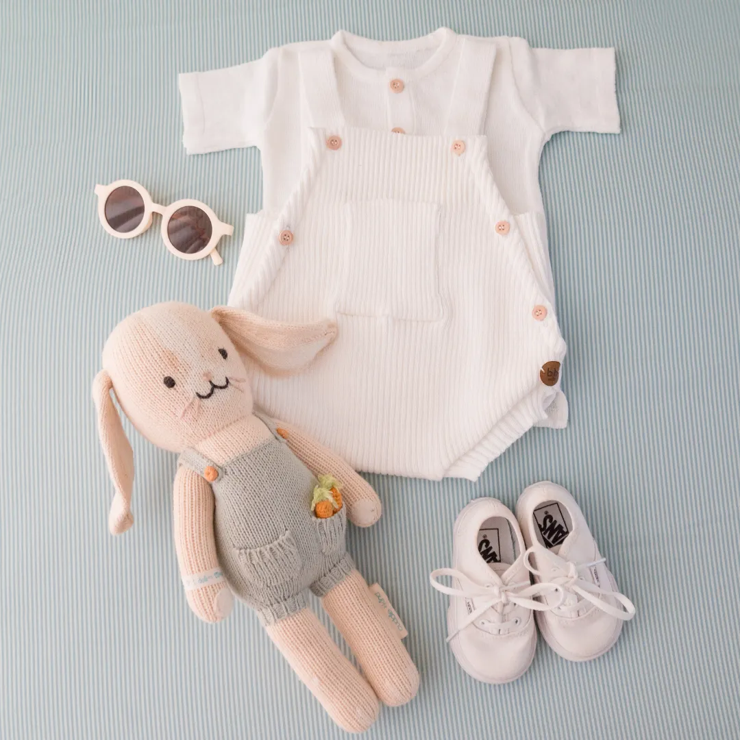 Romper em Tricot Canelado Milk -  Bebê e Infantil