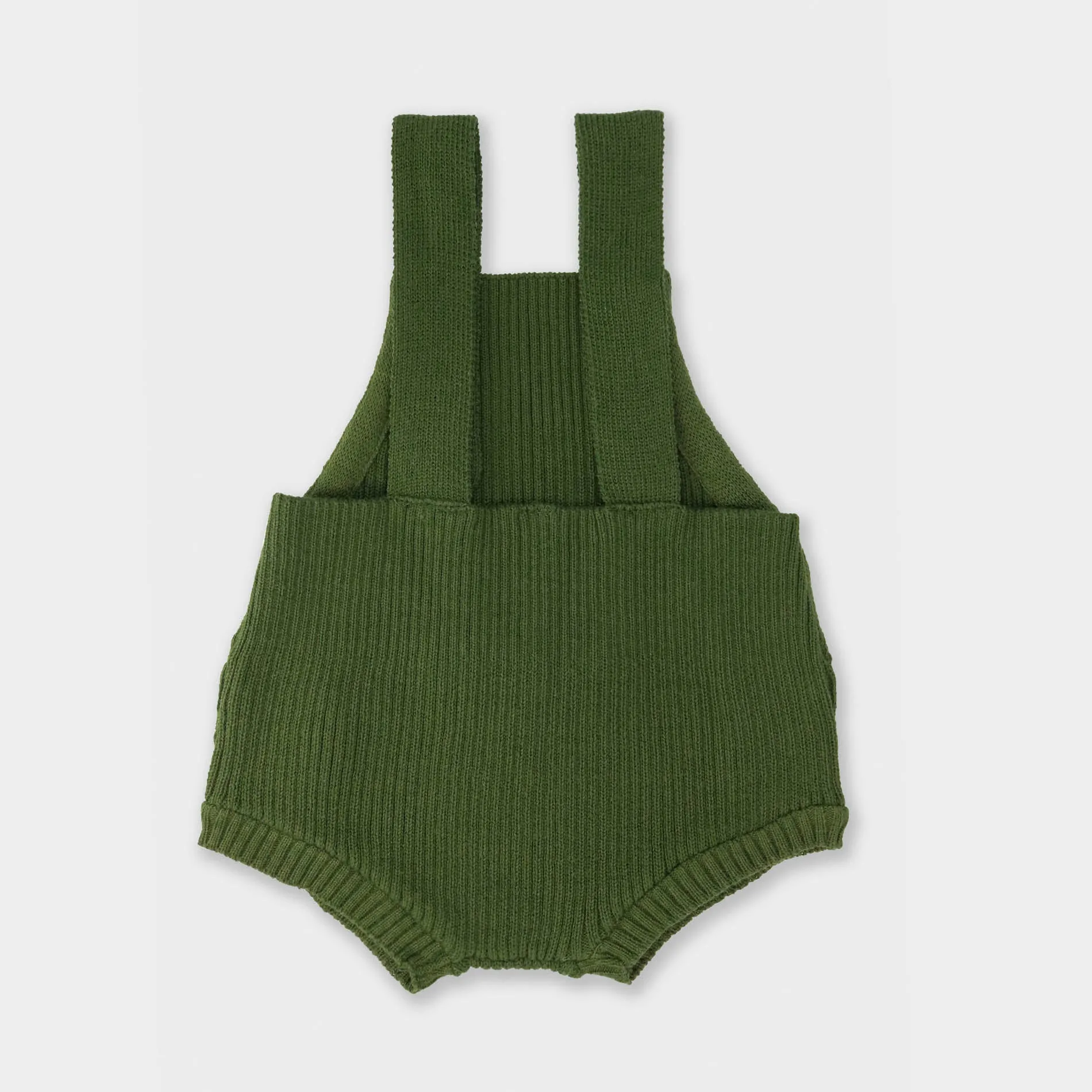 Romper em Tricot Canelado Verde - Bebê e Infantil