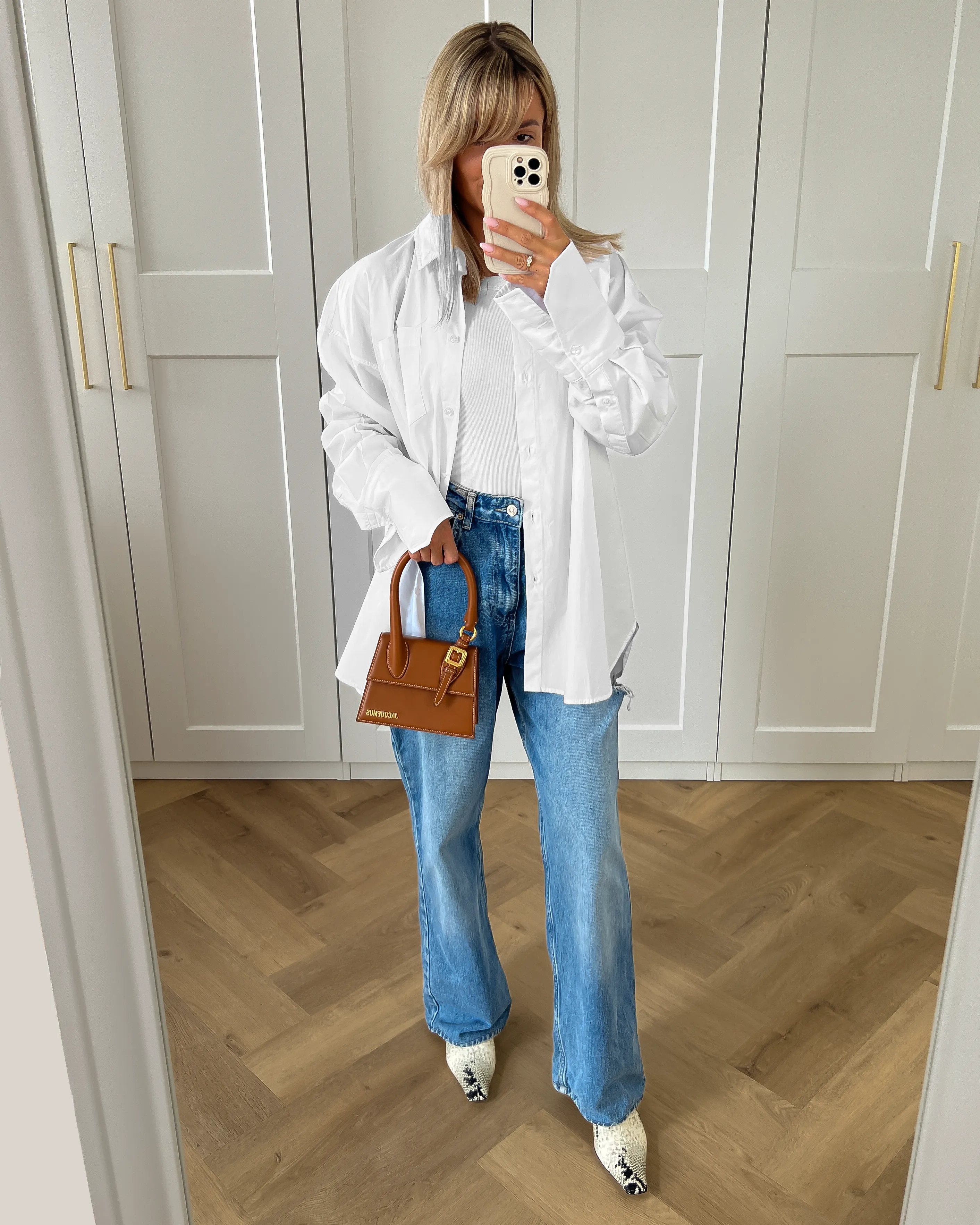 SALE - PARKER Oversized Blouse in White